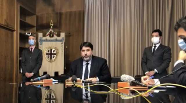 Solinas In Conferenza Stampa
