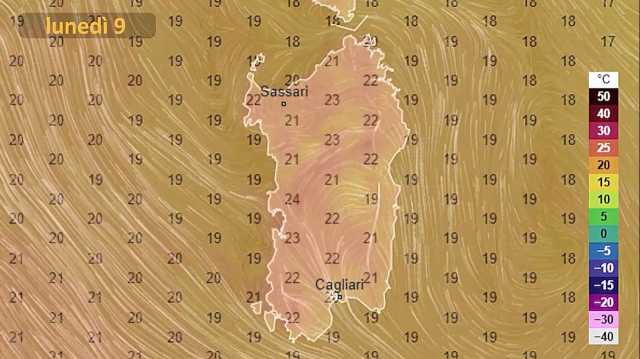 METEO LUNEDì 9