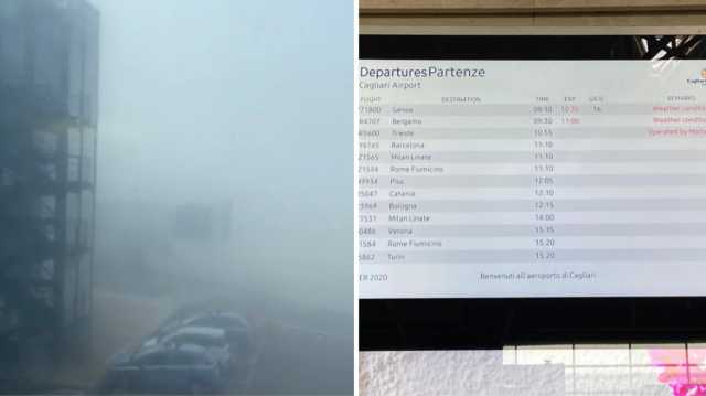 Nebbia Aeroporto Cagliari