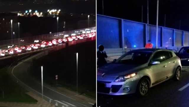 Traffico Asse Mediano Incidente