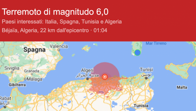 Terremoto Algeria