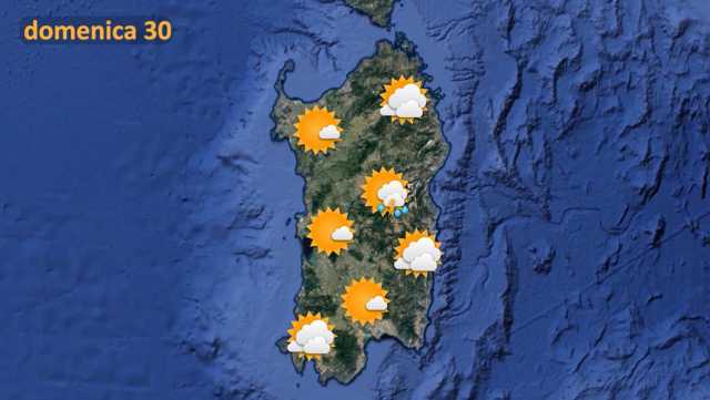 PREVISIONI DOMENICA 30