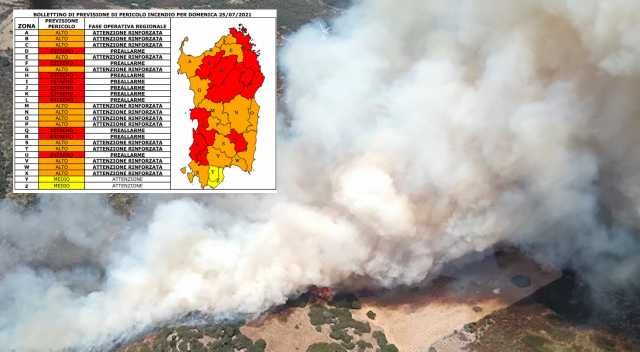 Allerta Rossa Estrema Incendi