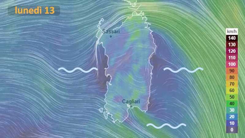 Previsioni per lunedì 13 dicembre