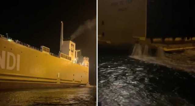 Nave cargo contro banchina Cagliari