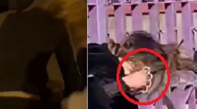I due momenti di scontro fra le ragazze di Sassari 