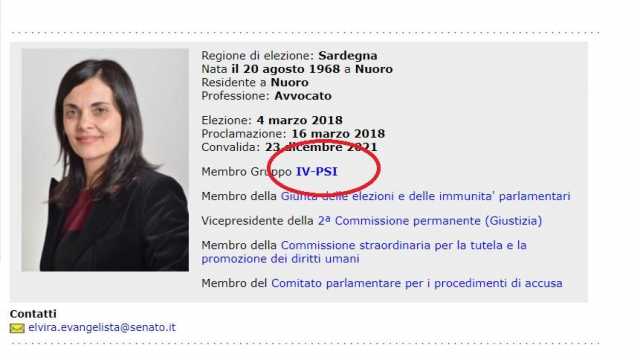 La scheda di Elvira Lucia Evangelista 