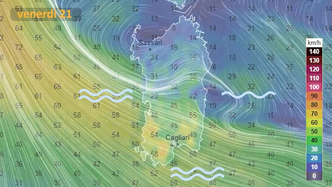 Il meteo per venerdì 21 gennaio in Sardegna 