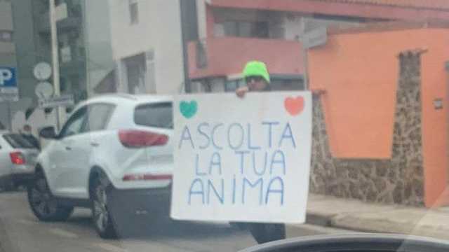 Il no vax a Quartu 