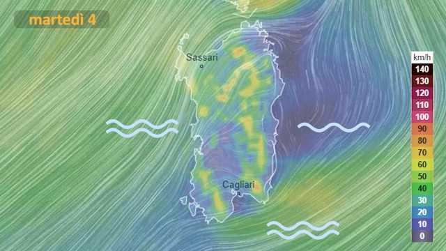 Domani il meteo in Sardegna 