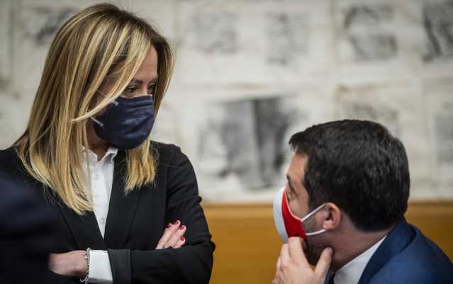 Giorgia Meloni e Salvini