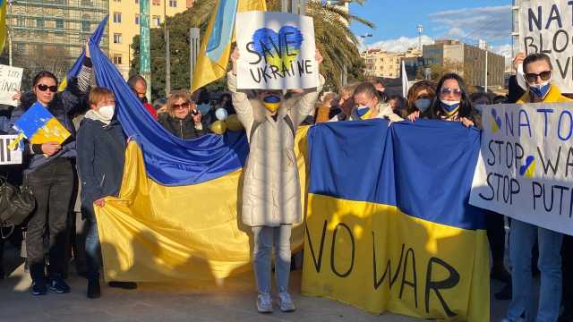 La manifestazione al porto