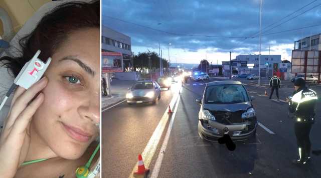 Gaia Andreuccetti e il luogo dell'incidente