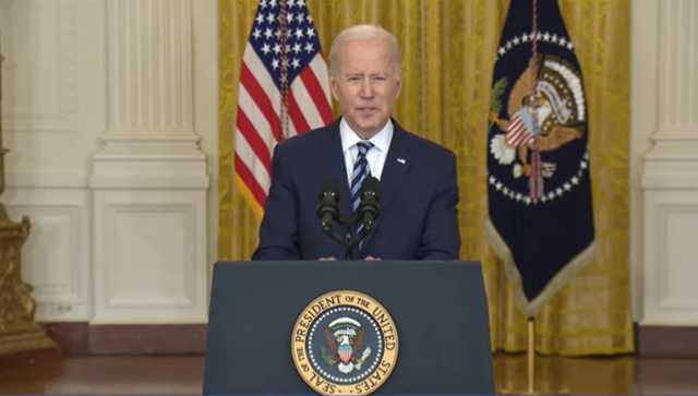 Joe Biden parla della guerra in Ucraina 