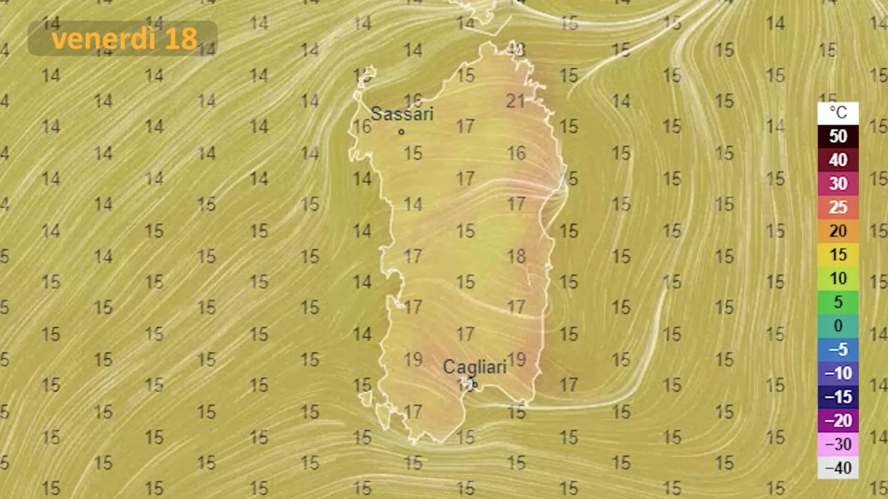 Meteo venerdì 18