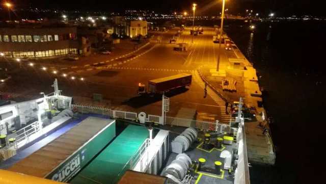 L'imbarco al porto di Olbia