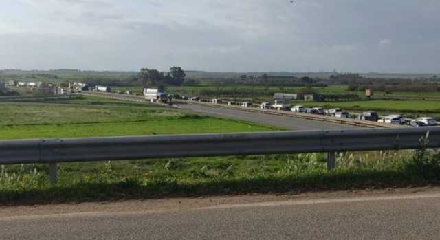 La protesta dei camionisti in Sardegna