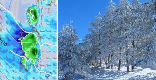 Botta artica in arrivo sulla Sardegna 