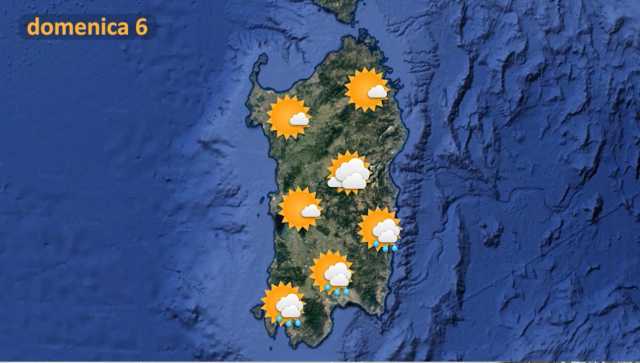 Meteo domenica 6 marzo