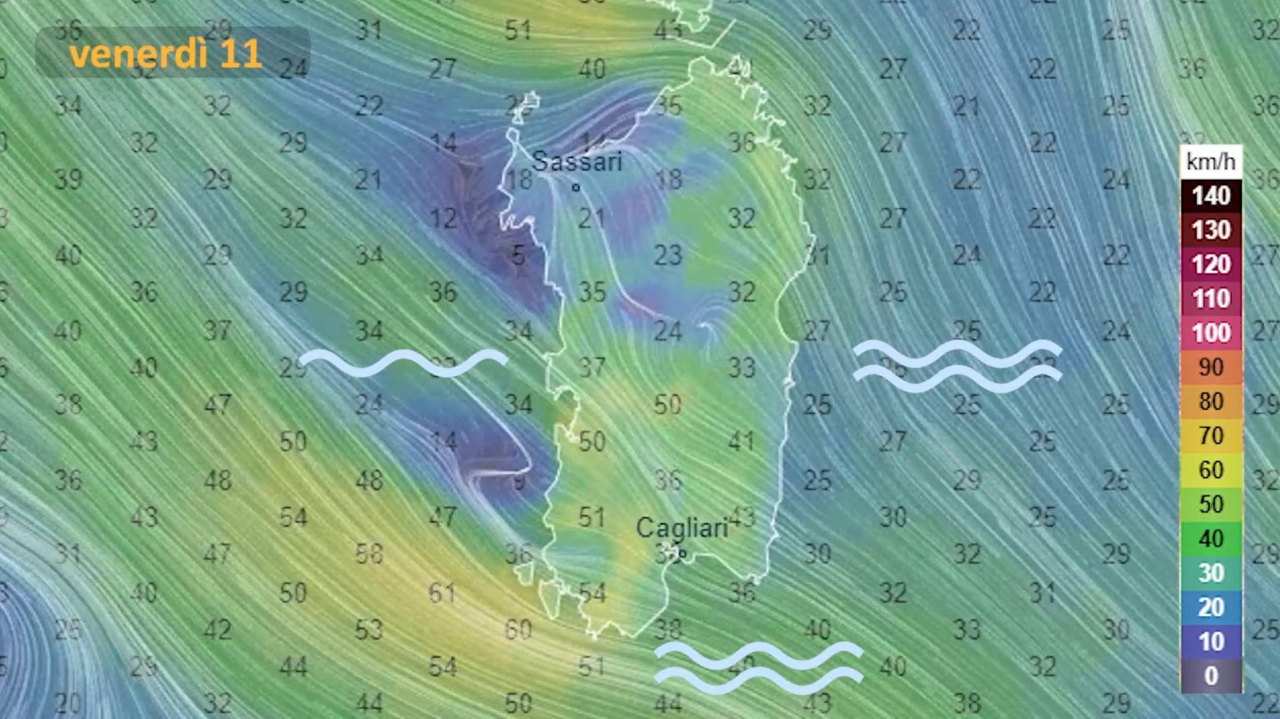 Previsioni meteo venerdì 11 marzo in Sardegna 
