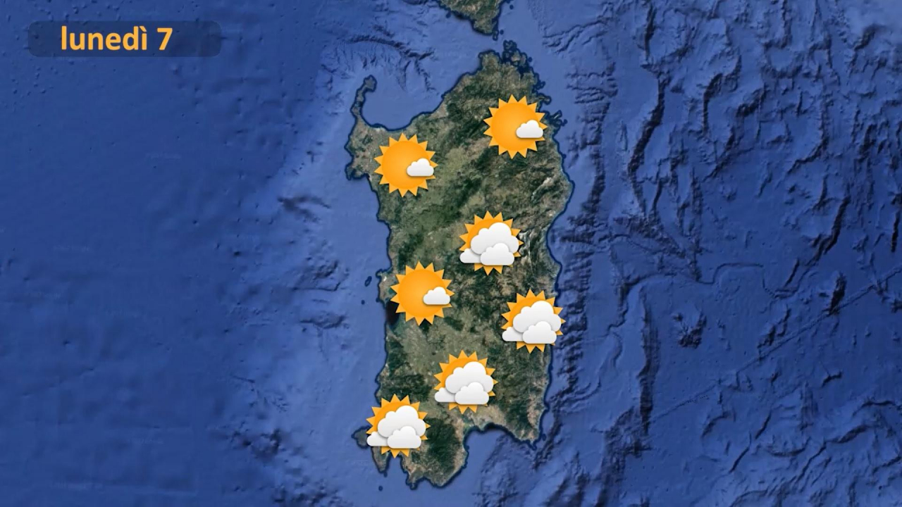 Previsioni meteo lunedì 7 marzo