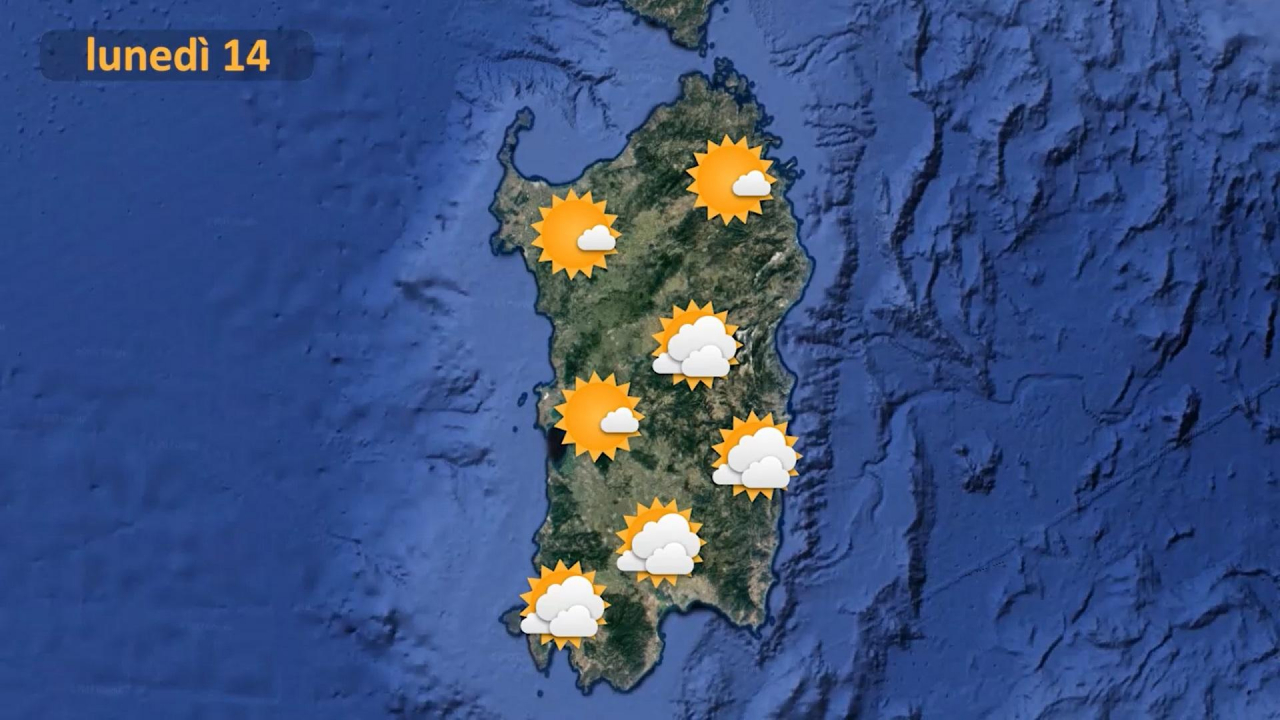 Il meteo per il 14 marzo
