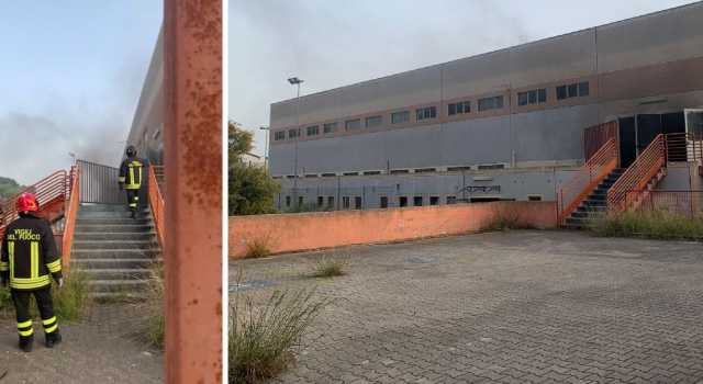 Incendio palazzetto via degli stendardi 