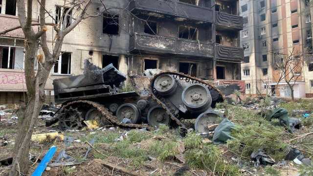 La distruzione a Irpin