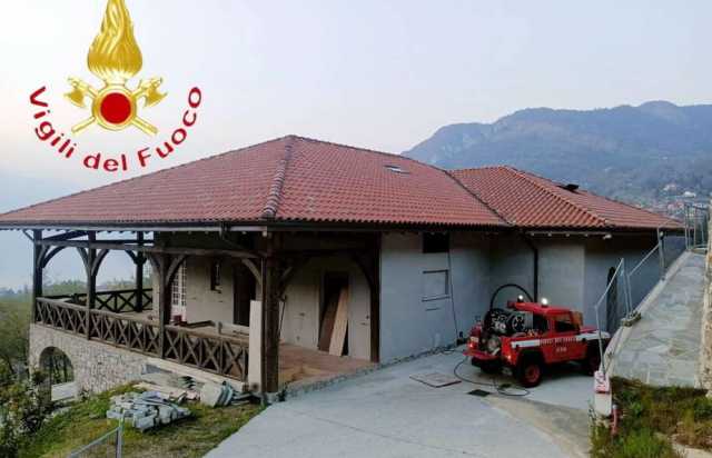 Villa incendiata