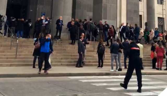 Allarme bomba al palazzo di Giustizia
