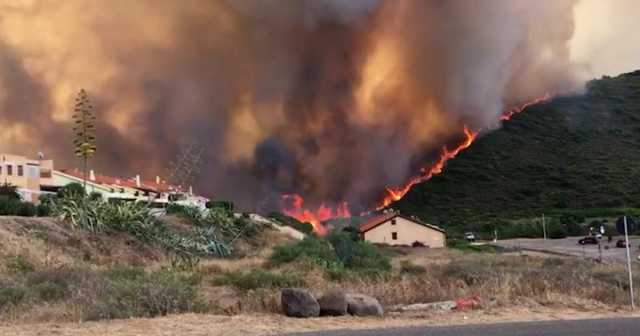 Incendio in Sardegna 