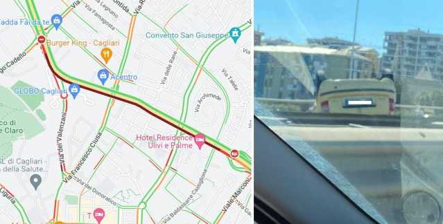 Auto ribaltata sull'Asse mediano 