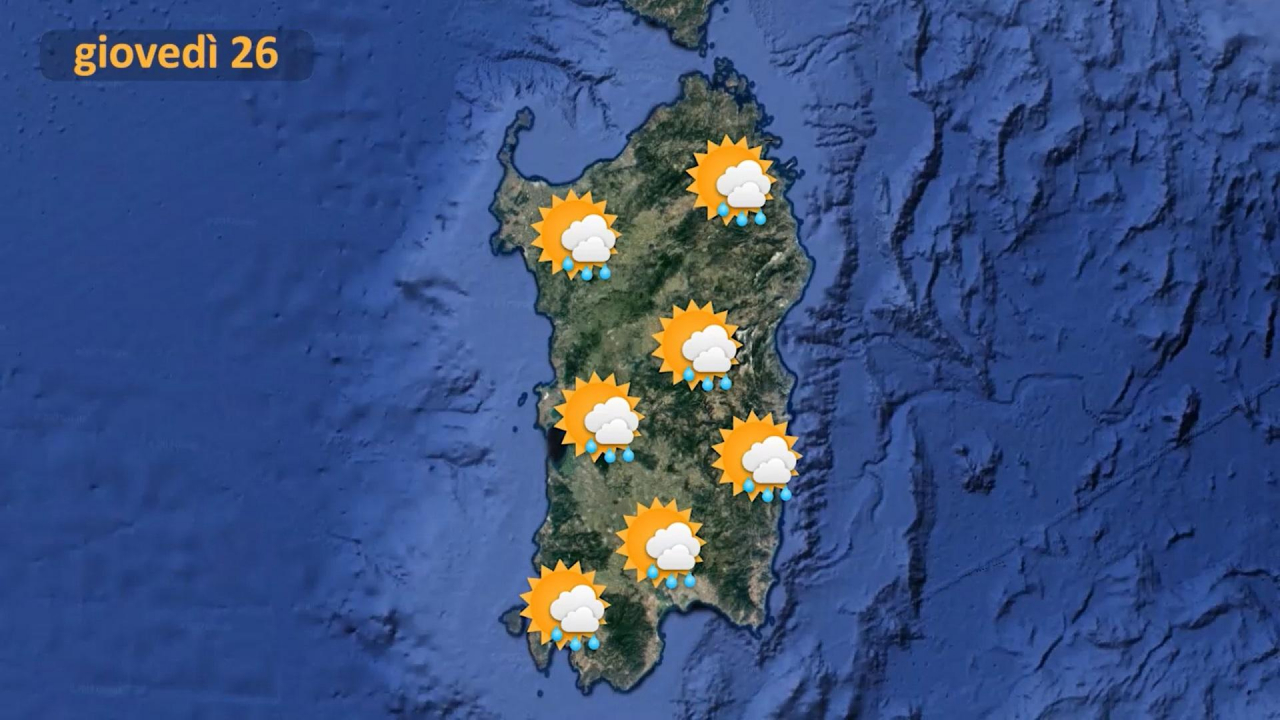 Meteo Giovedì 26 