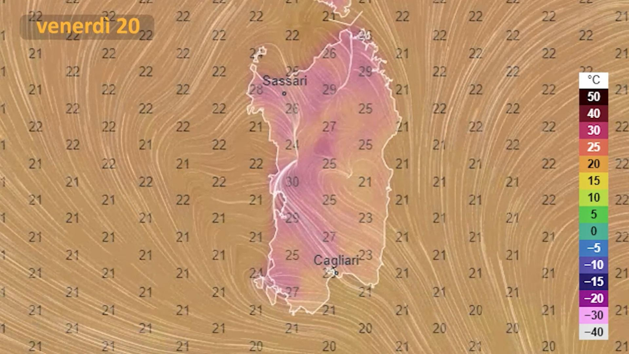 Previsioni venerdì 20 maggio 