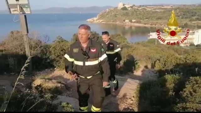 Vigili del fuoco sulla Sella del Diavolo 