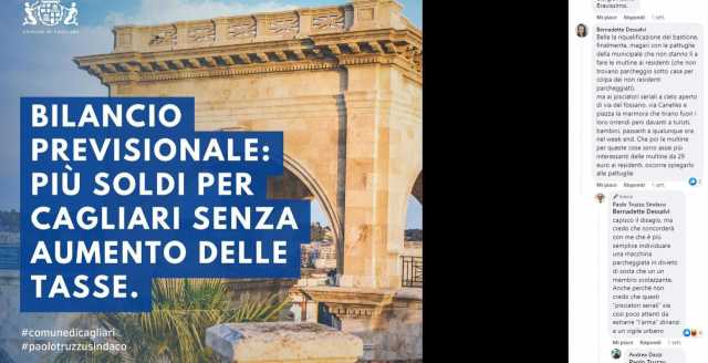Lo scambio su facebook