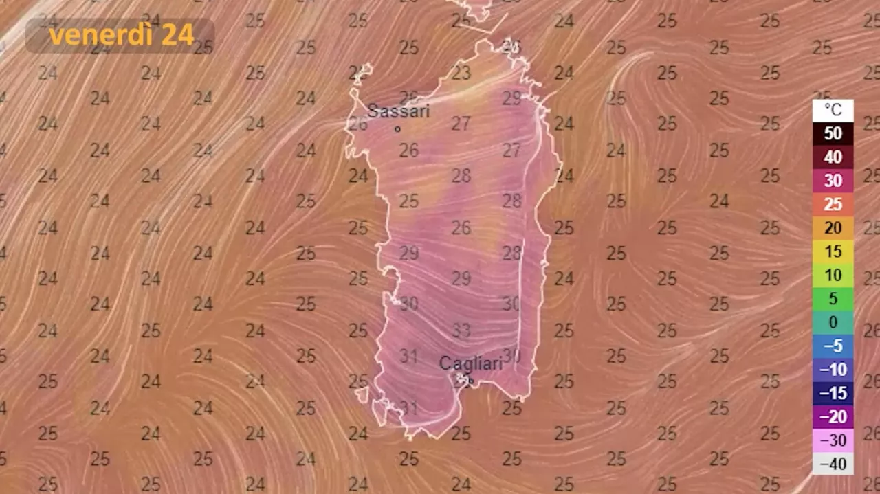 YouTG NET Ancora cielo coperto e caldo in Sardegna più fresco al nord