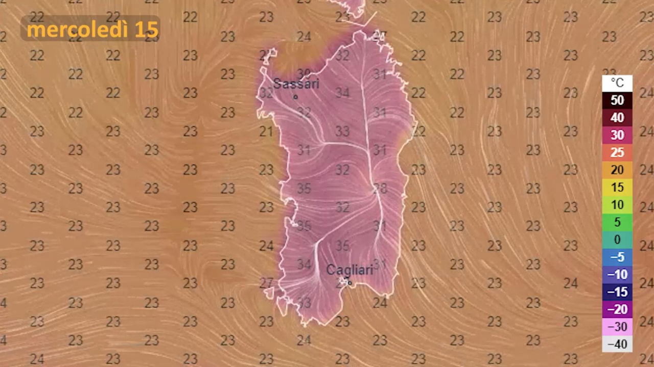 Il meteo per il 15 giugno 