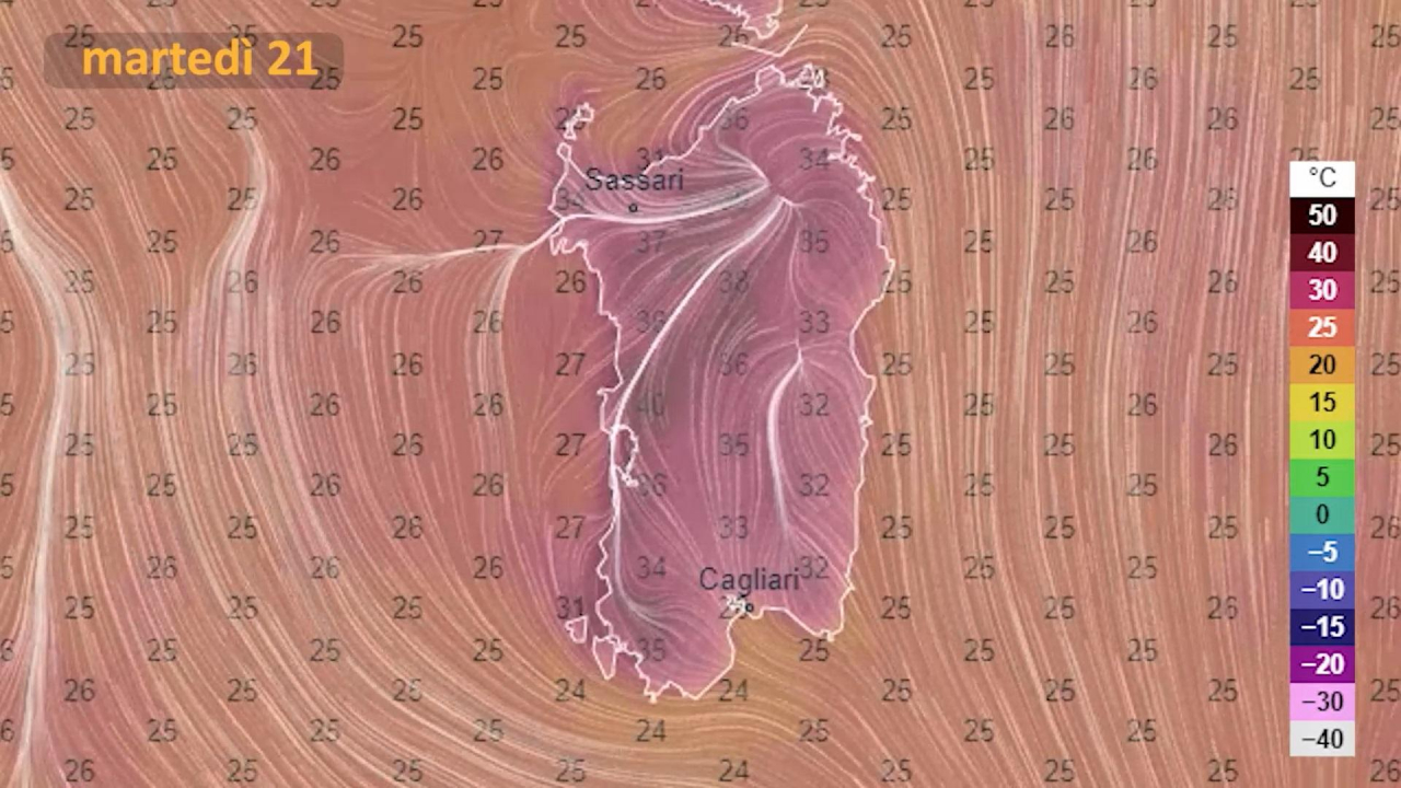 Il meteo per martedì 21 giugno in Sardegna