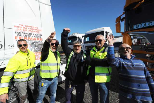 Protesta degli autotrasportatori