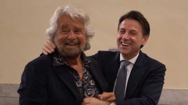 Beppe Grillo e Giuseppe Conte 