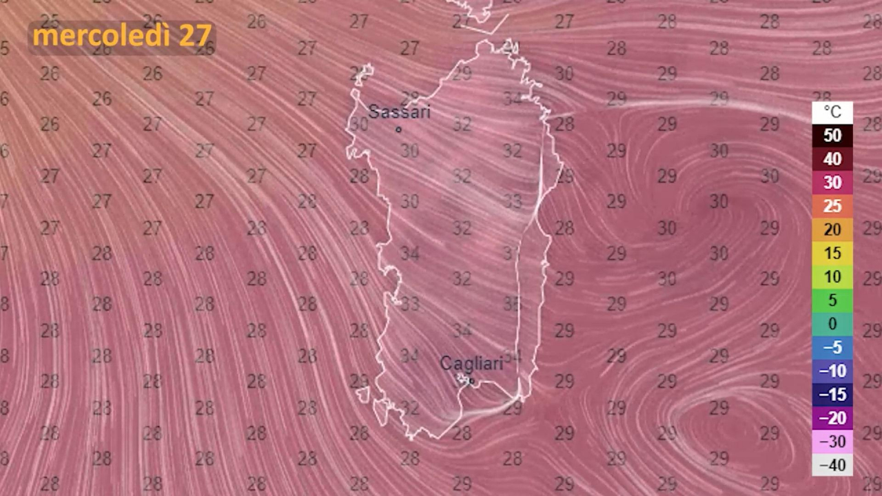 Meteo Mercoledì 27 Luglio