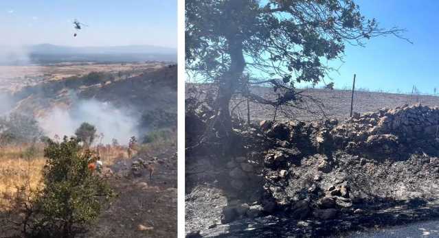 Incendio nel Montiferru