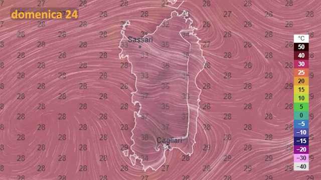 Il meteo per domani in Sardegna 