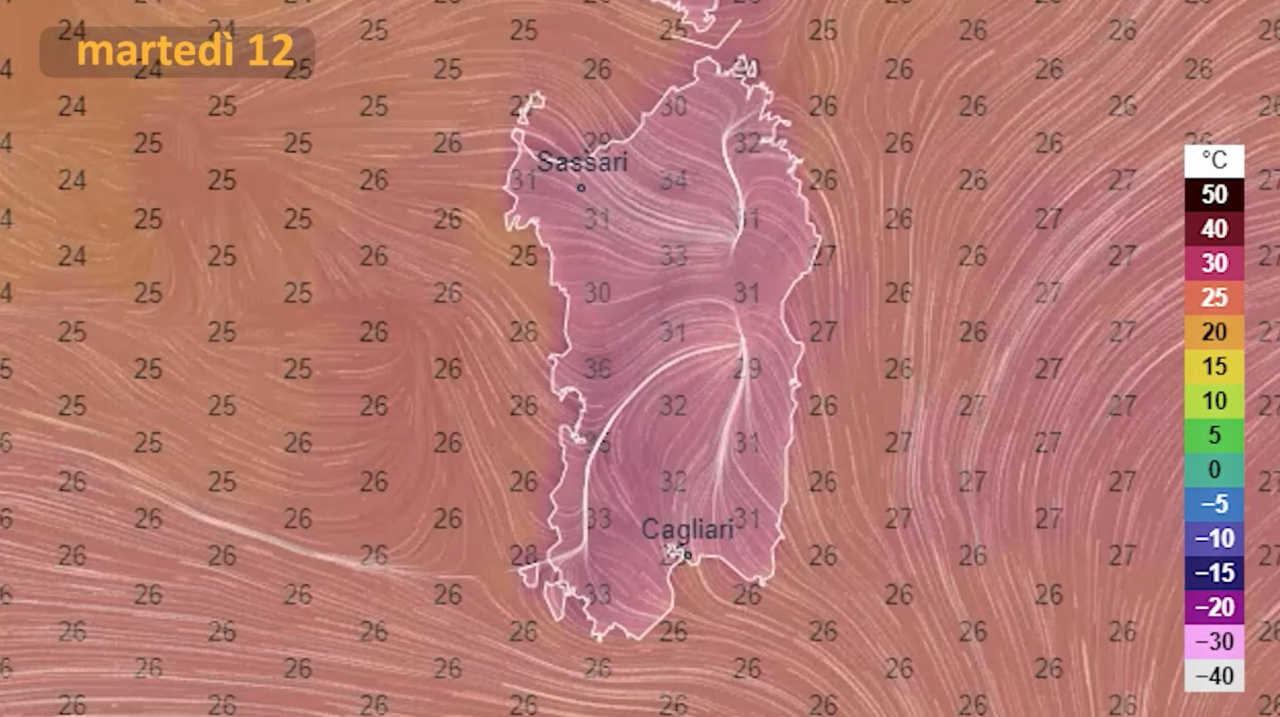 Il meteo per domani in Sardegna 