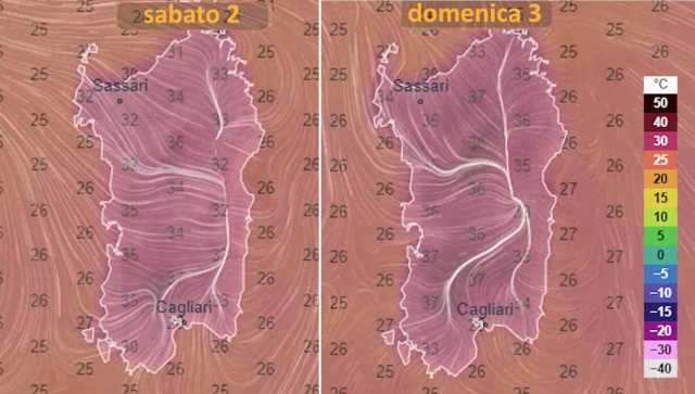 Sabato 2 e domenica 3 luglio meteo