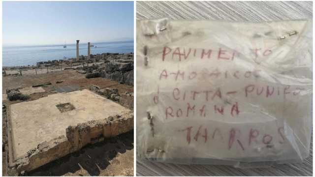 Tharros, furto nell'aera archeologica: "Restituisco quanto indebitamente sottratto dal vostro sito"