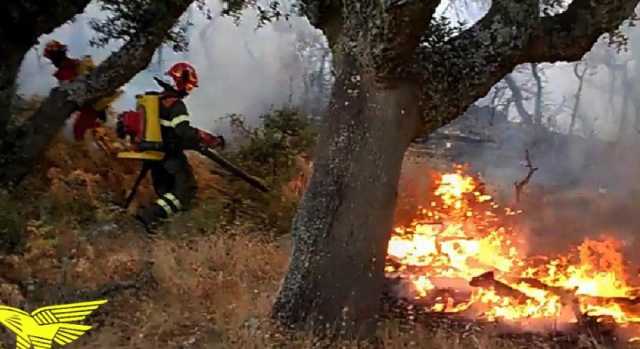 Grosso incendio a Orosei: le fiamme minacciano le case 