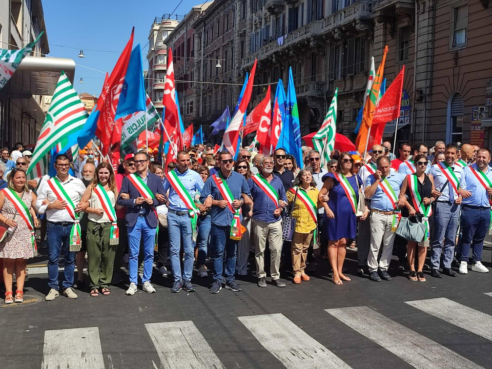 La manifestazione a Cagliari 