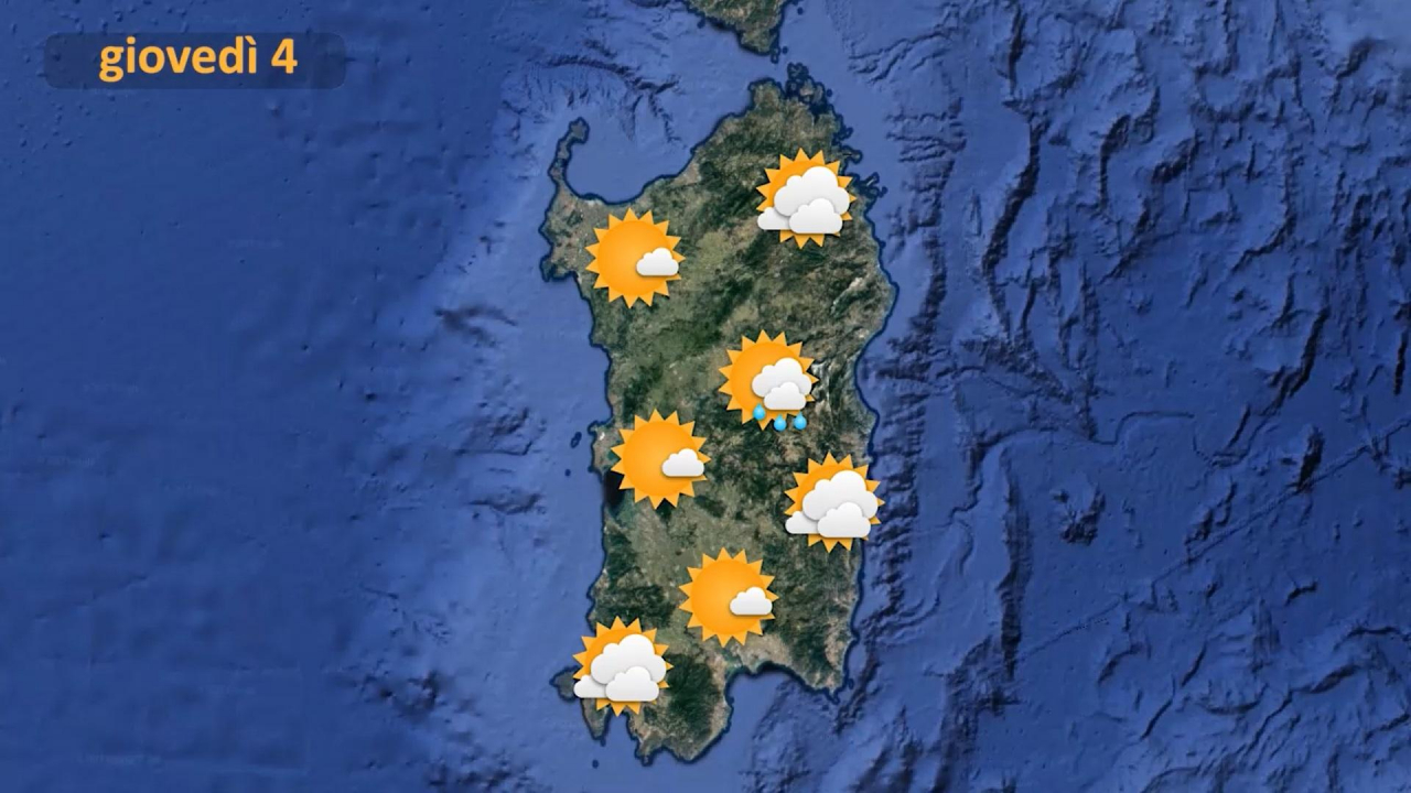 Il meteo per giovedì 4 agosto 